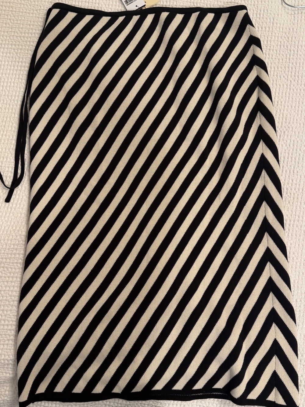 Posse Black and White Striped Midi Skirt - Picture 4 of 7
